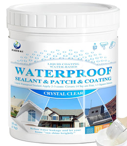 Liquid Waterproof Sealant Clear, XUDOAI 35oz Anti-Leakage Invisible Waterproof Agent, Water-Based Transparent Waterproof Coating Agent, Indoor & Outdoor Waterproof Insulation Sealant